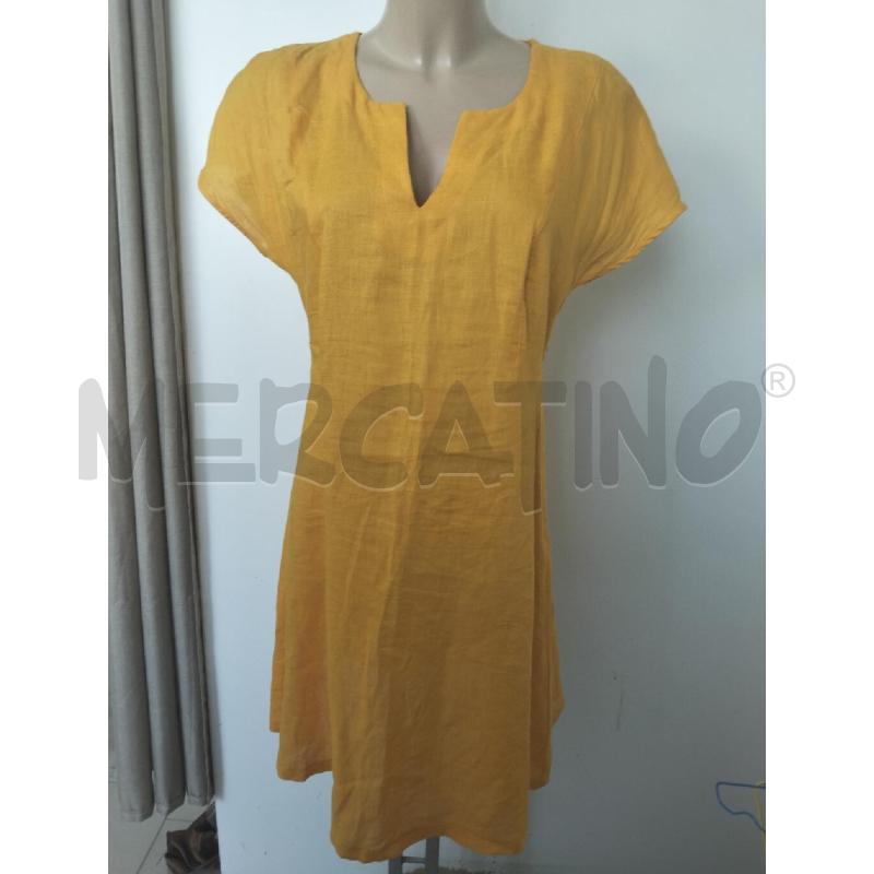 ABITO DONNA DIANA GALLESI ARANCIONE 100 LINO | Mercatino dell'Usato Lamezia terme 1