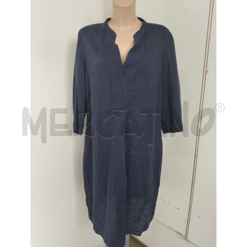 ABITO DONNA ELENA MIRO BLU 100% SETA LUNGO | Mercatino dell'Usato Lamezia terme 1