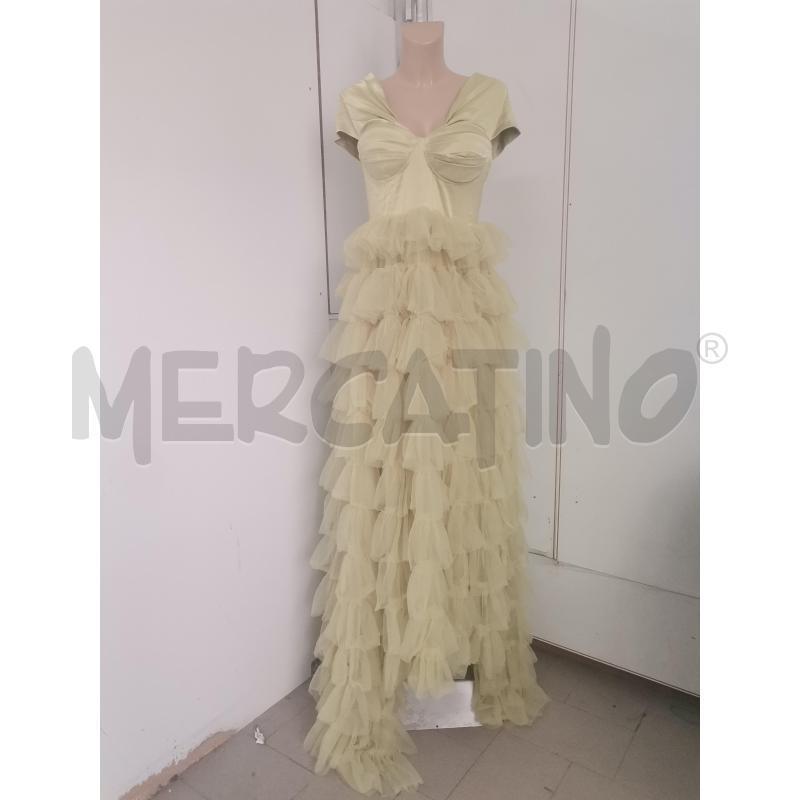 ABITO DONNA FAERIESTY SENAPE LUNGO TULLE  | Mercatino dell'Usato Lamezia terme 1