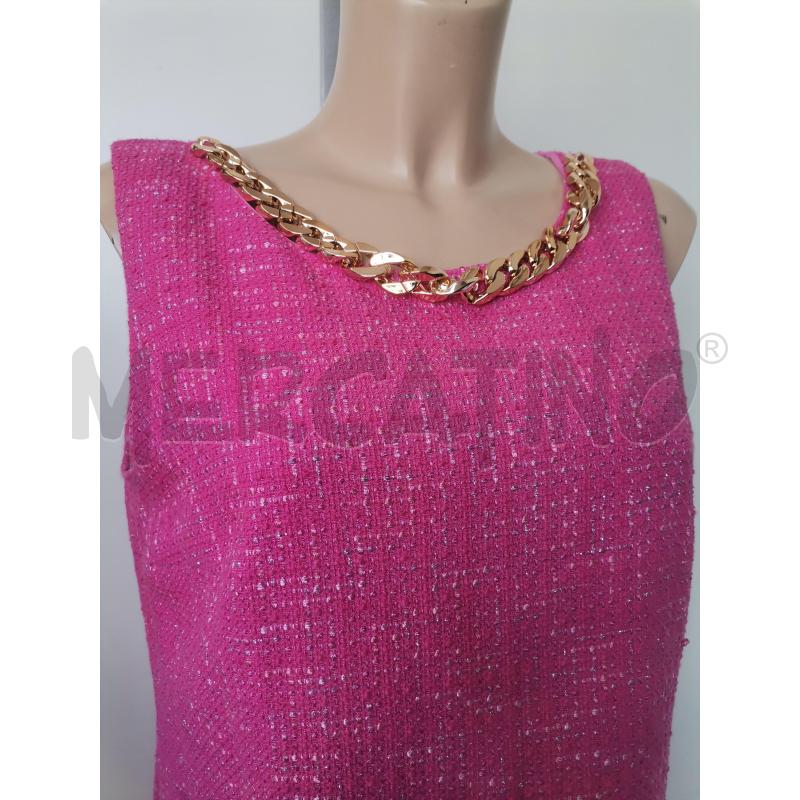 ABITO DONNA GAIE FUXIA CATENELLA DORATA | Mercatino dell'Usato Lamezia terme 3