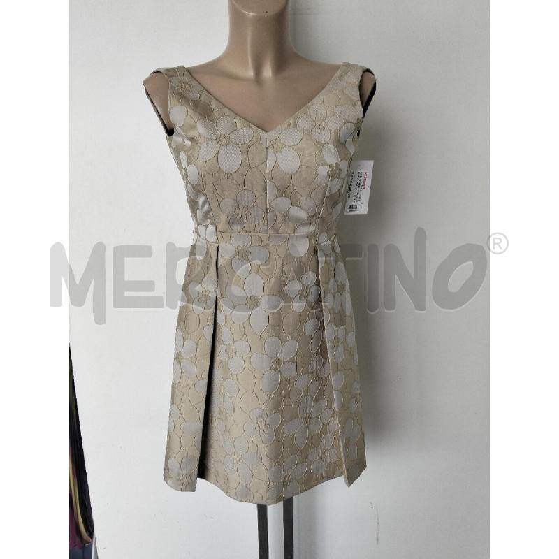 ABITO DONNA INTREND BEIGE FIORELLINI BIANCO  | Mercatino dell'Usato Lamezia terme 1
