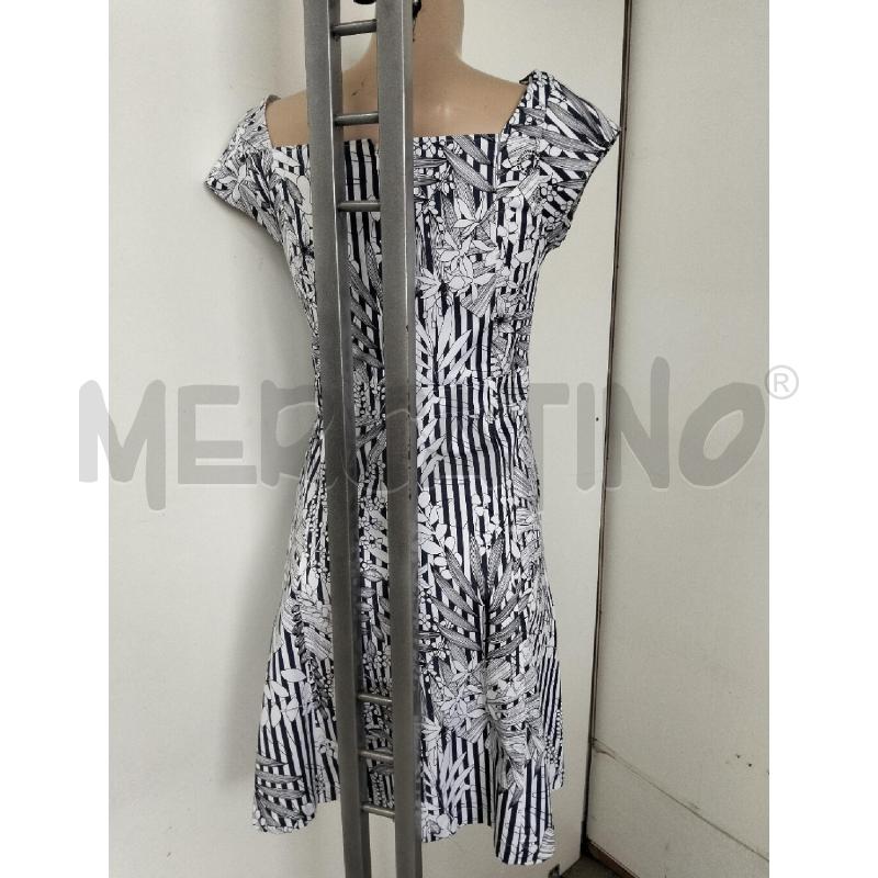 ABITO DONNA INTREND BIANCO BLU FANTASIA COTONE NUOVO | Mercatino dell'Usato Lamezia terme 3