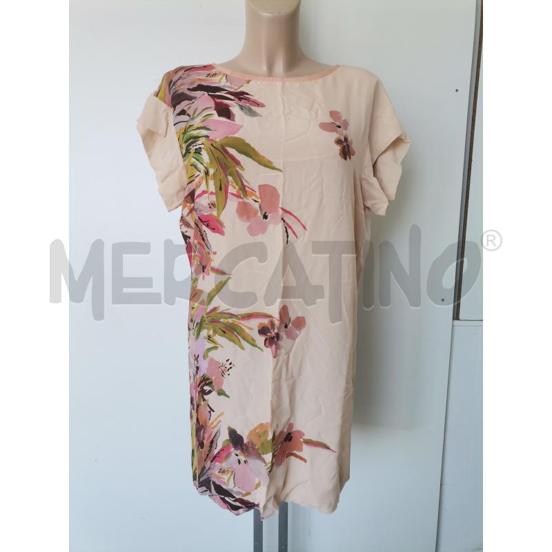 ABITO DONNA INTREND ROSA FIORI MISTO SETA | Mercatino dell'Usato Lamezia terme 1