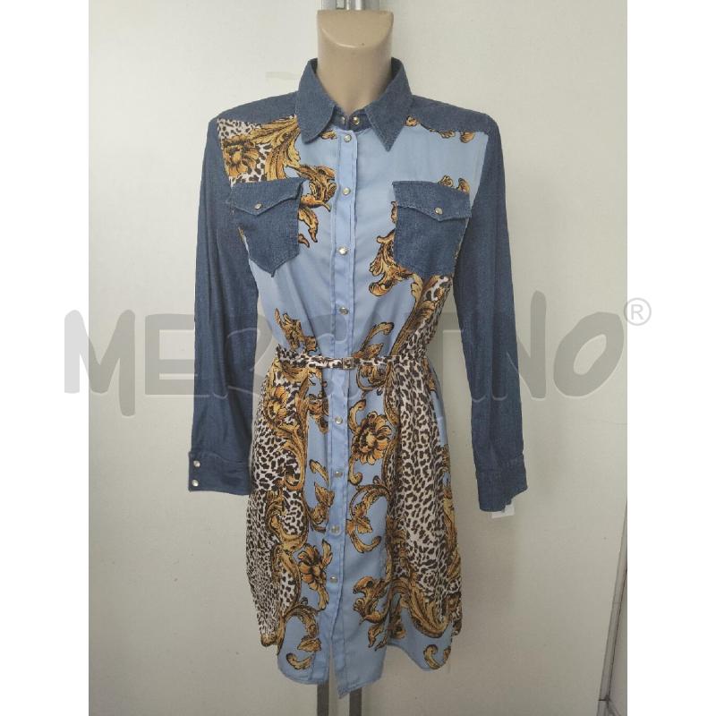ABITO DONNA LIU JO JEANS AZZURRO TIGRATO | Mercatino dell'Usato Lamezia terme 1
