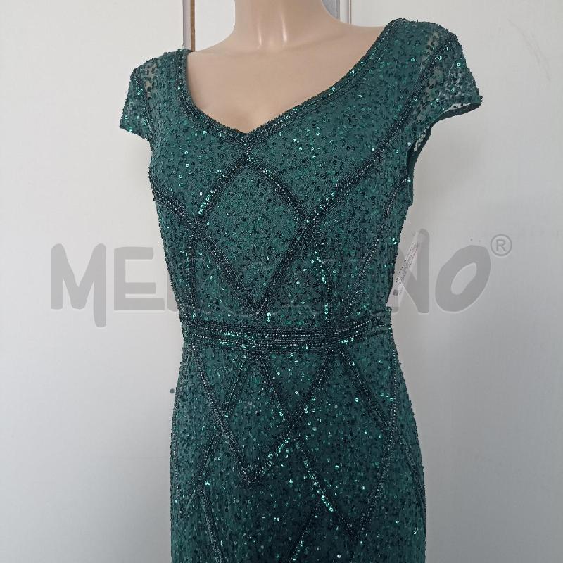 ABITO DONNA LUISA SPAGNOLI VERDE RICAMATO A MANO VERDE | Mercatino dell'Usato Lamezia terme 3