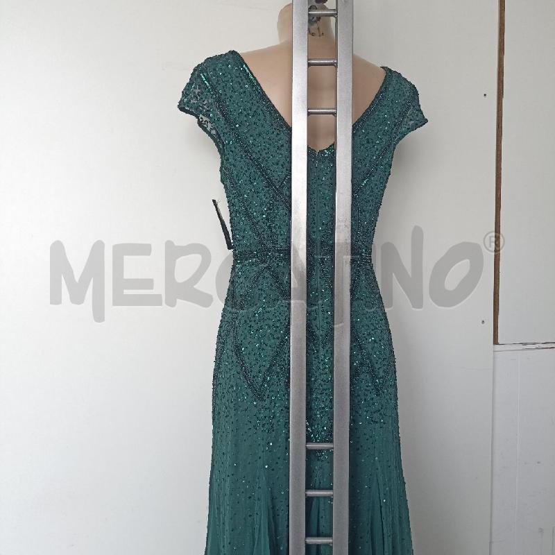 ABITO DONNA LUISA SPAGNOLI VERDE RICAMATO A MANO VERDE | Mercatino dell'Usato Lamezia terme 4