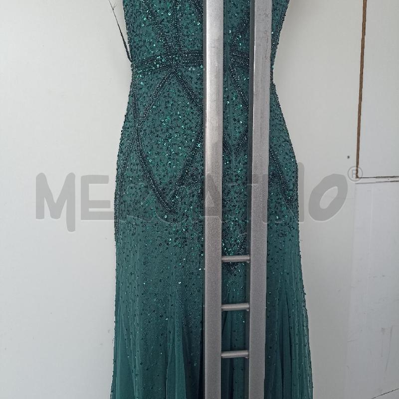 ABITO DONNA LUISA SPAGNOLI VERDE RICAMATO A MANO VERDE | Mercatino dell'Usato Lamezia terme 5