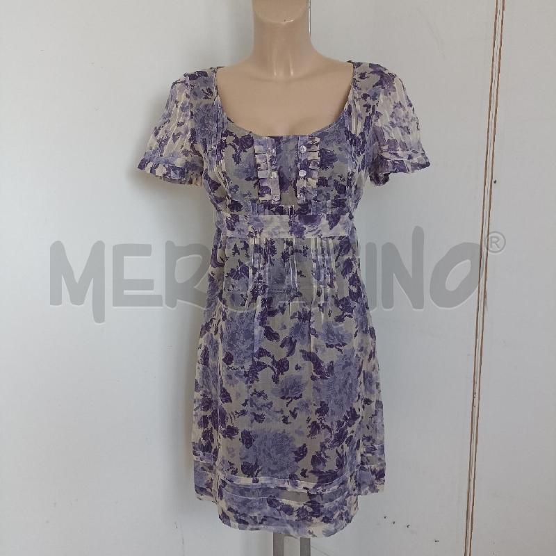 ABITO DONNA MAX&CO BEIGE VIOLA FIORATO  | Mercatino dell'Usato Lamezia terme 1
