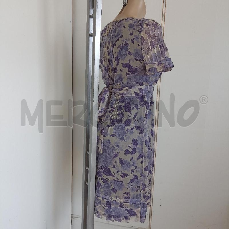 ABITO DONNA MAX&CO BEIGE VIOLA FIORATO  | Mercatino dell'Usato Lamezia terme 3