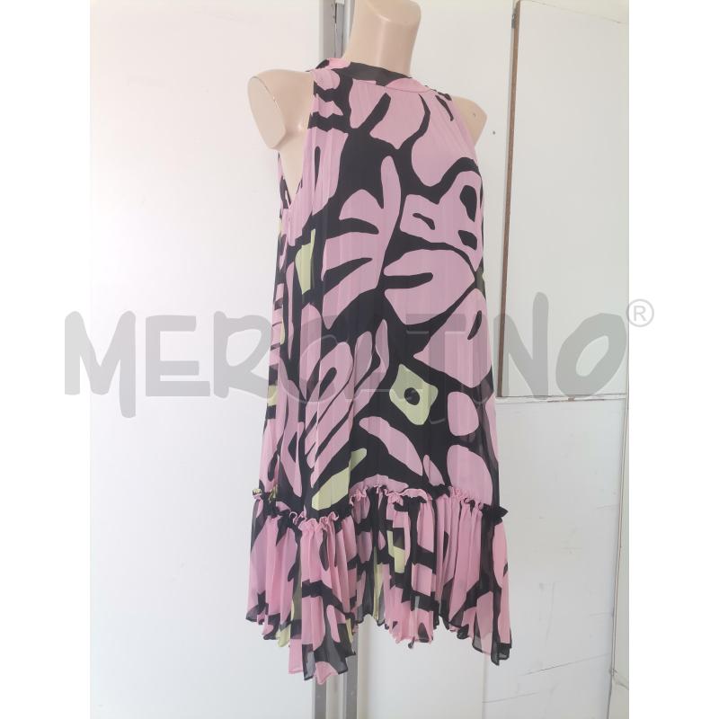 ABITO DONNA MAX CO NERO ROSA PLISSE | Mercatino dell'Usato Lamezia terme 1