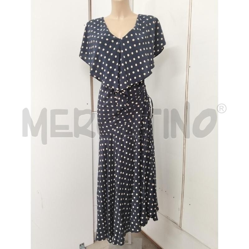 ABITO DONNA MOSCHINO 100SETA POIS BIANCO | Mercatino dell'Usato Lamezia terme 1