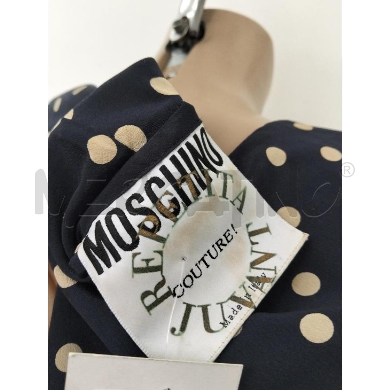 ABITO DONNA MOSCHINO 100SETA POIS BIANCO | Mercatino dell'Usato Lamezia terme 4