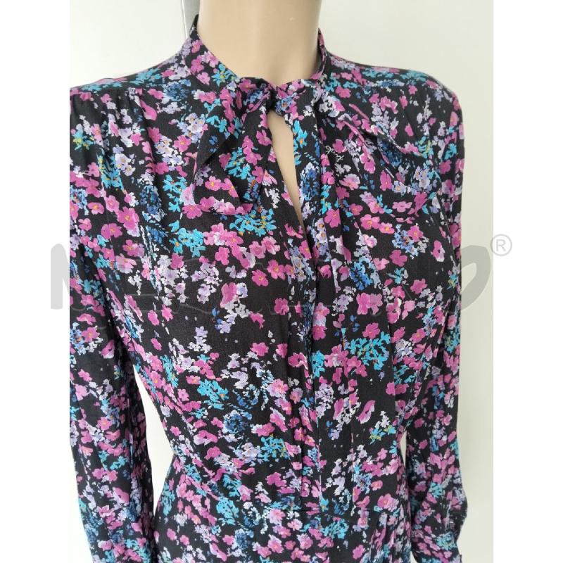 ABITO DONNA PINKO NERO FIORI ROSA BLU LACCIO COLLO | Mercatino dell'Usato Lamezia terme 2