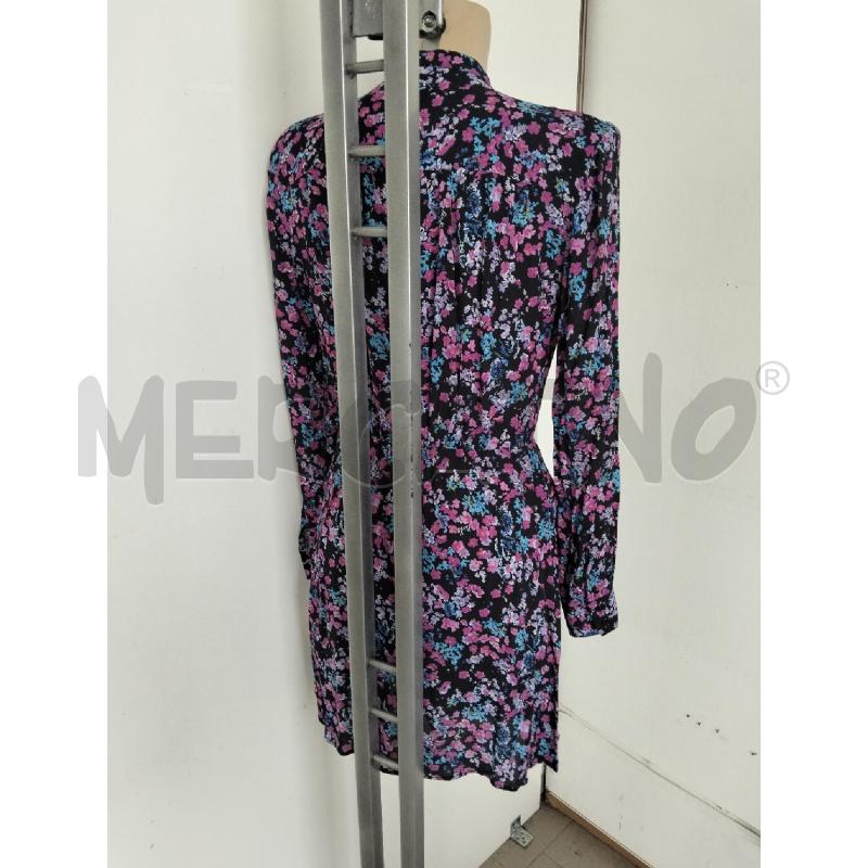 ABITO DONNA PINKO NERO FIORI ROSA BLU LACCIO COLLO | Mercatino dell'Usato Lamezia terme 3