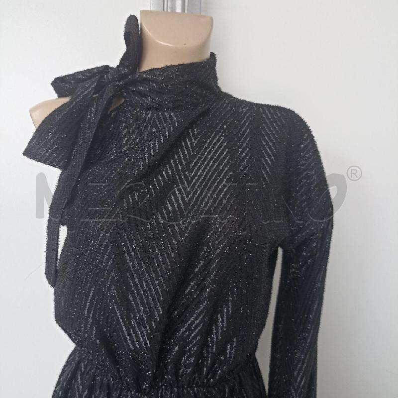 ABITO DONNA PINKO NERO TRAMA GLITTERATA NODO LATERALE | Mercatino dell'Usato Lamezia terme 2