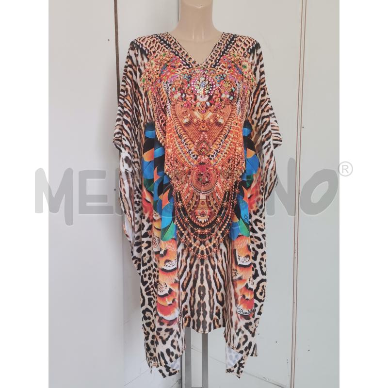 ABITO DONNA POSITANO NERO ARANCIONE TIGRE | Mercatino dell'Usato Lamezia terme 1