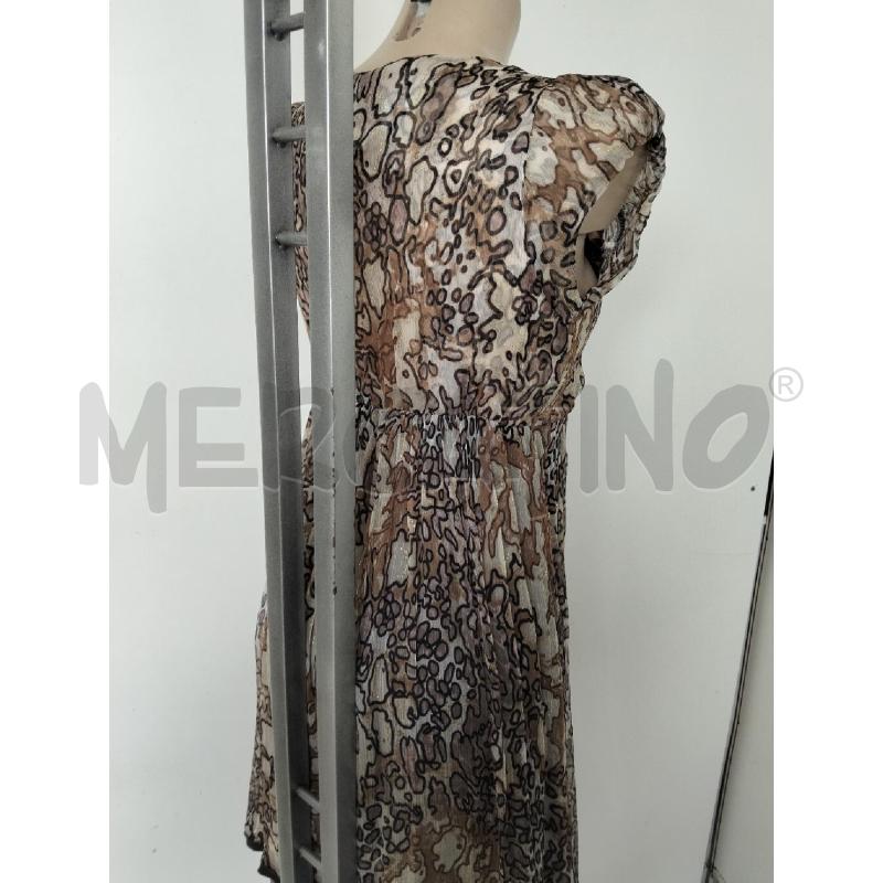 ABITO DONNA SANDRO FERRONE MARRONE BEIGE PALIETTE 100 SETA | Mercatino dell'Usato Lamezia terme 3