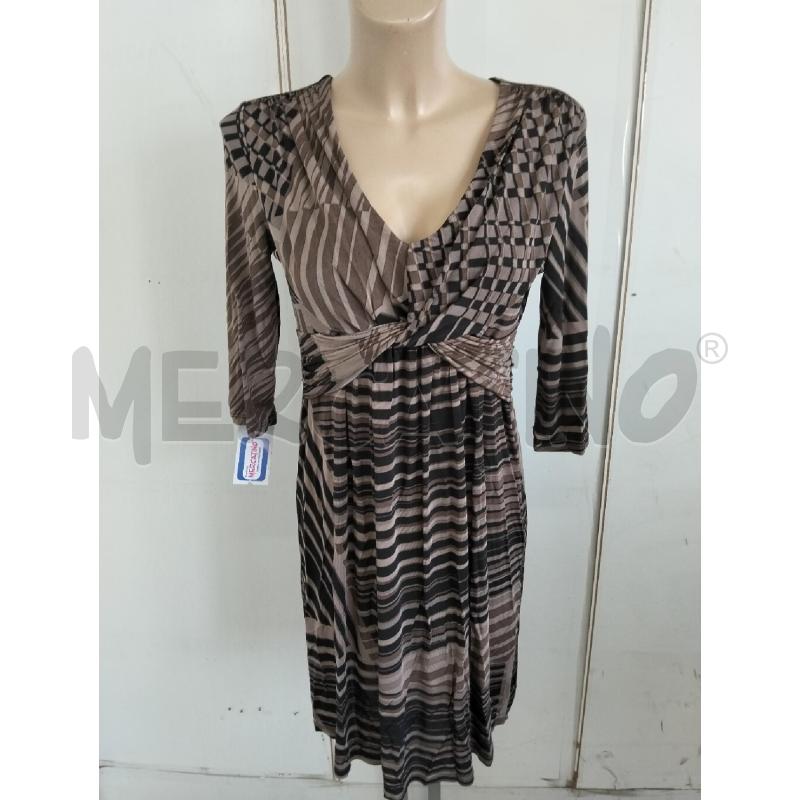 ABITO DONNA SANDRO FERRONE RIGHE MARRONE NERO INTRECCIO  | Mercatino dell'Usato Lamezia terme 1