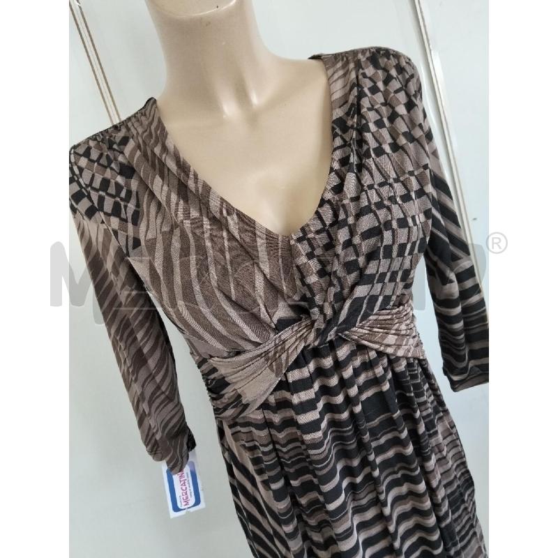 ABITO DONNA SANDRO FERRONE RIGHE MARRONE NERO INTRECCIO  | Mercatino dell'Usato Lamezia terme 2