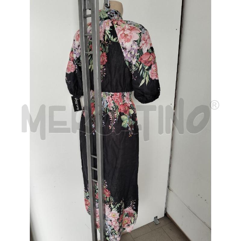 ABITO DONNA ZIMMERMANN NERO FIORI 100 LINO LUNGO BOTTONI | Mercatino dell'Usato Lamezia terme 3