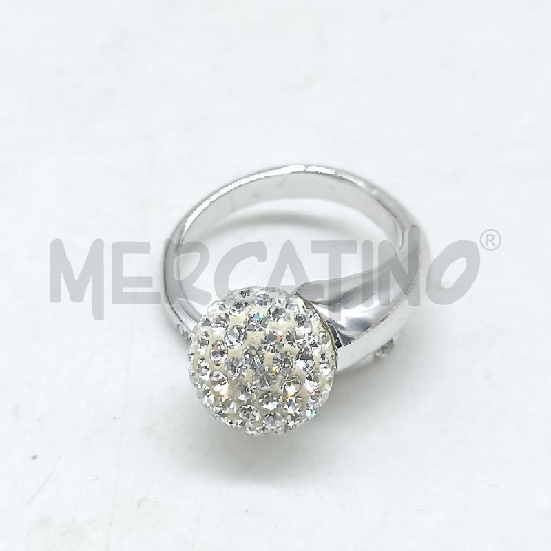 ANELLO DONNA BOCCADAMO STRASS BIANCO | Mercatino dell'Usato Lamezia terme 1
