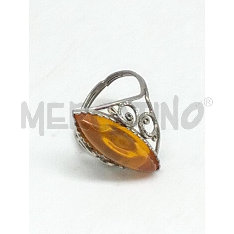 ANELLO DONNA METALLO PREZIOSO AMBRA VINTAGE  | Mercatino dell'Usato Lamezia terme 1