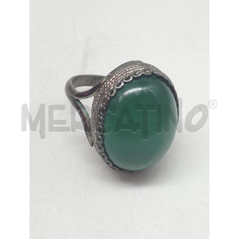 ANELLO DONNA METALLO PREZIOSO CON GIADA | Mercatino dell'Usato Lamezia terme 1