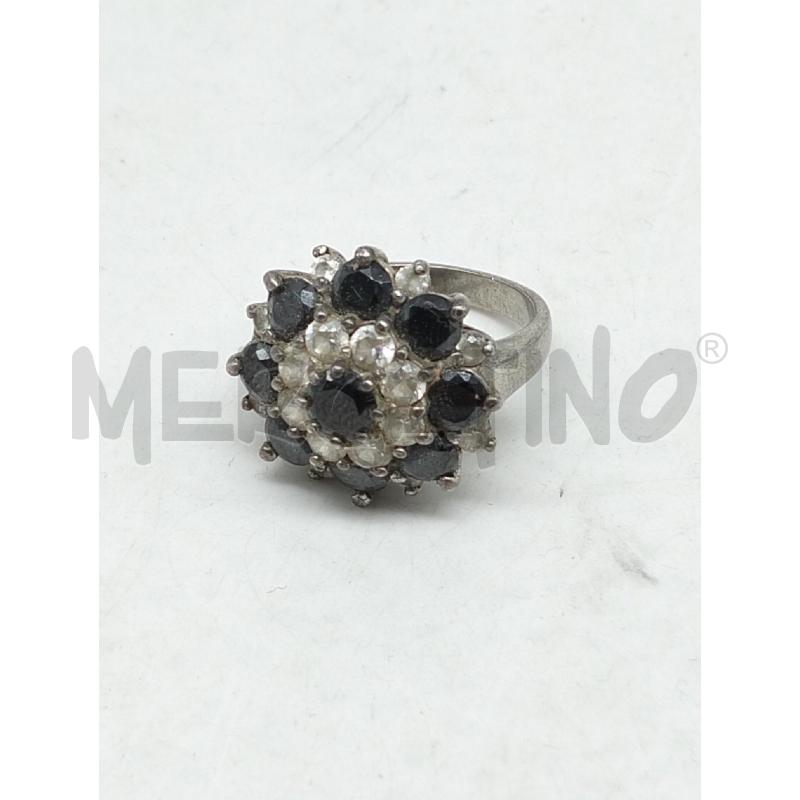 ANELLO DONNA METALLO PREZIOSO NERO BIANCO  | Mercatino dell'Usato Lamezia terme 1
