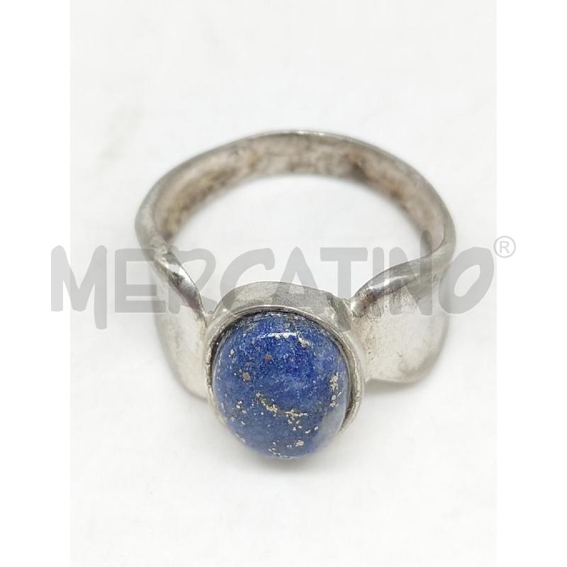 ANELLO DONNA METALLO PREZIOSO PIETRA BLU  | Mercatino dell'Usato Lamezia terme 2