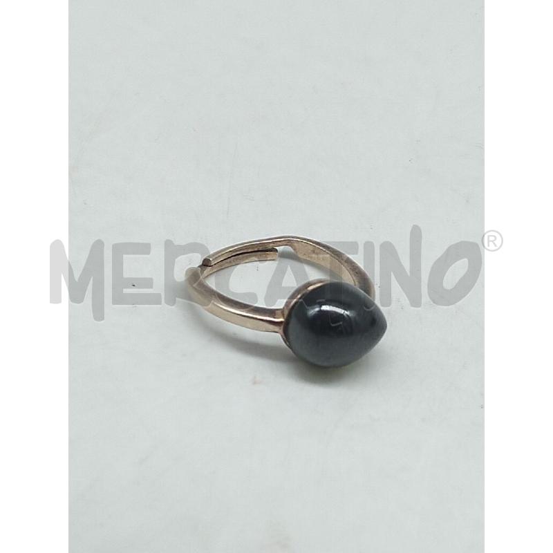 ANELLO DONNA METALLO PREZIOSO PIETRA VERDE | Mercatino dell'Usato Lamezia terme 1