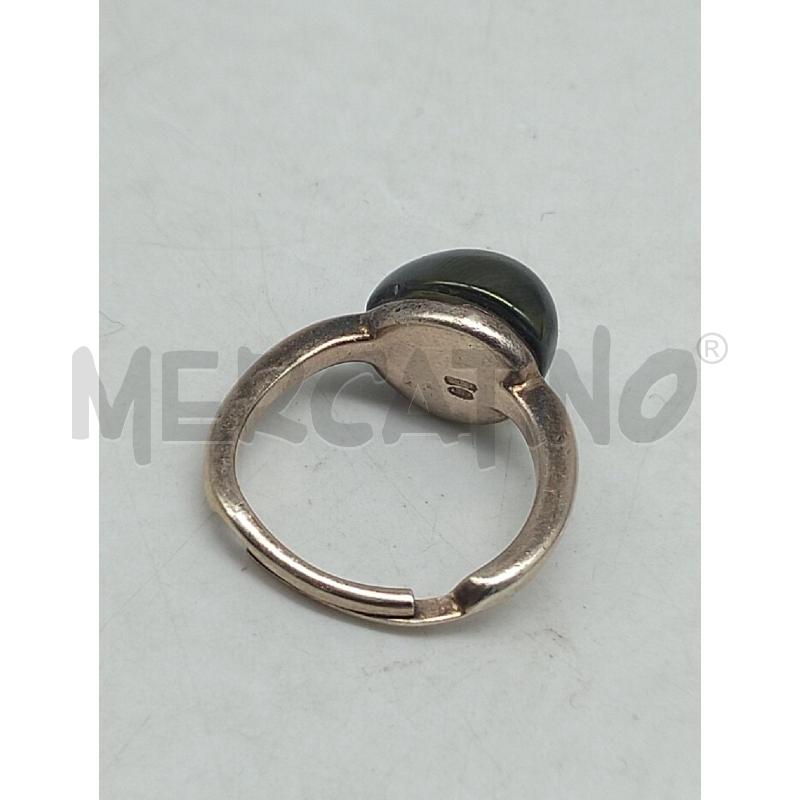 ANELLO DONNA METALLO PREZIOSO PIETRA VERDE | Mercatino dell'Usato Lamezia terme 2