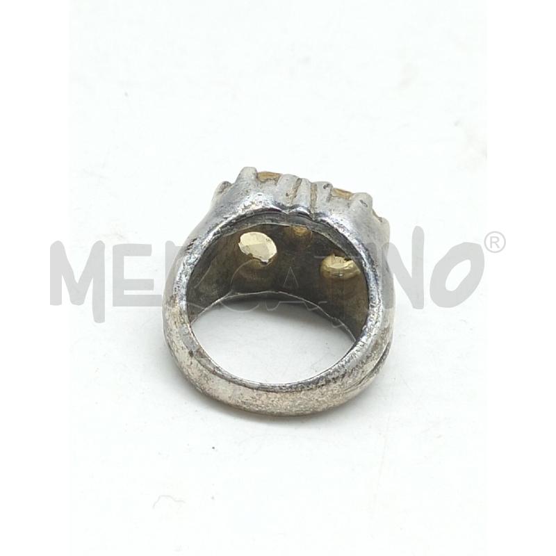 ANELLO DONNA METALLO PREZIOSO PIETRE GIALLO | Mercatino dell'Usato Lamezia terme 2