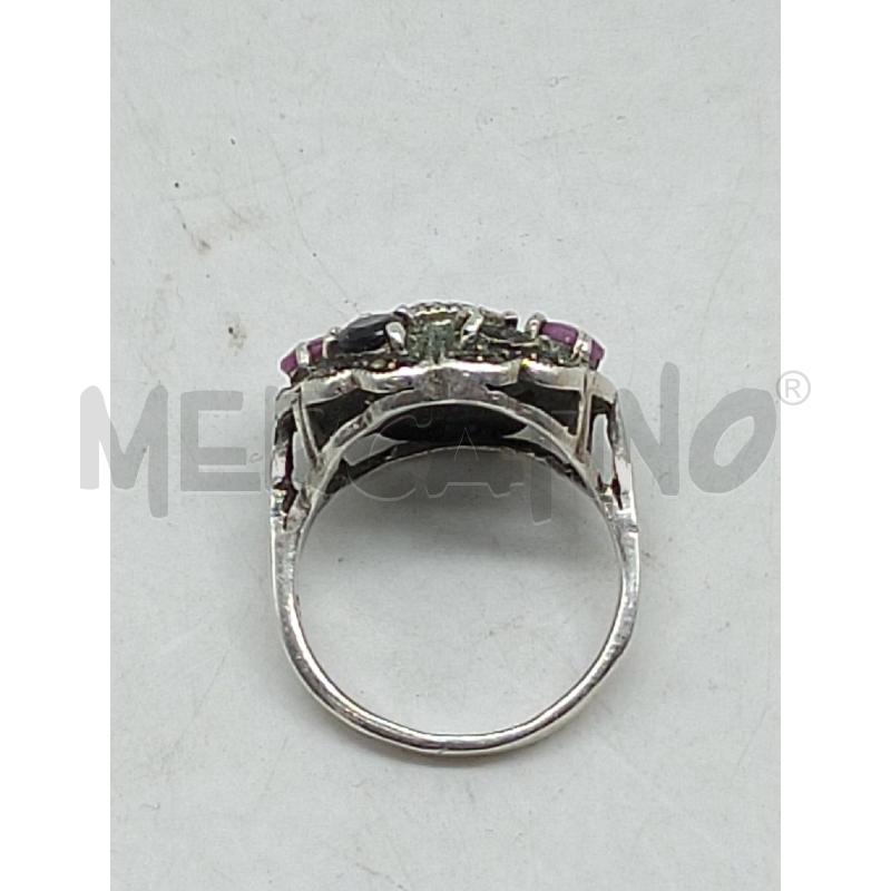 ANELLO DONNA METALLO PREZIOSO PIETRE VARIE | Mercatino dell'Usato Lamezia terme 2