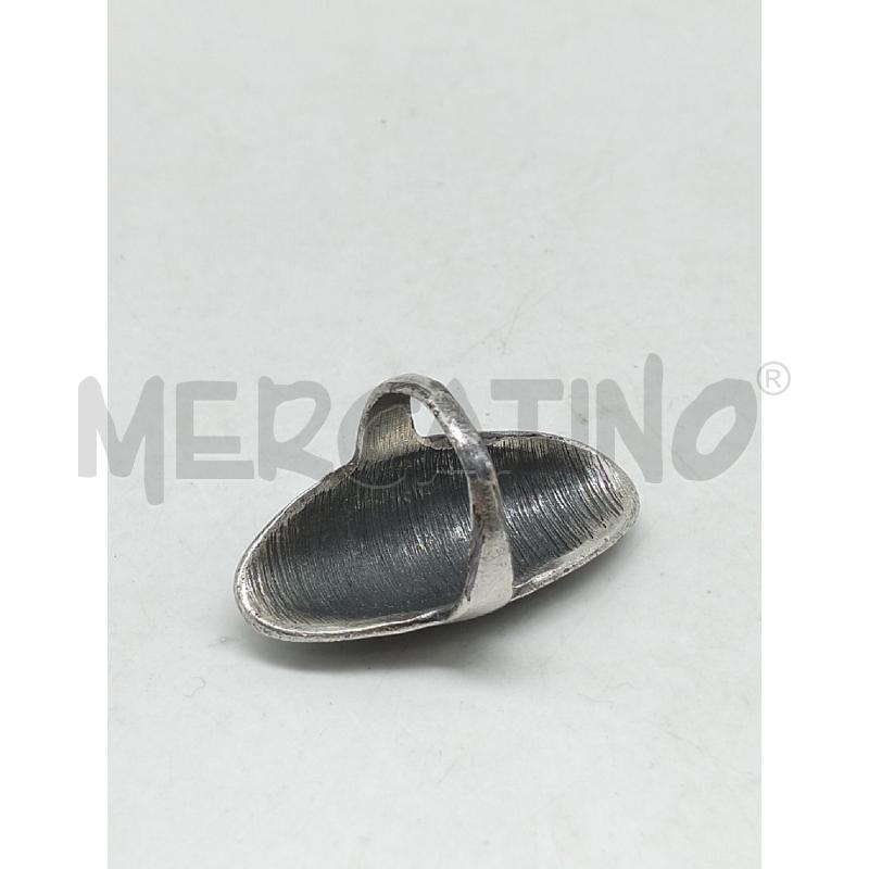 ANELLO DONNA METALLO PREZIOSO STRASS NERO | Mercatino dell'Usato Lamezia terme 2