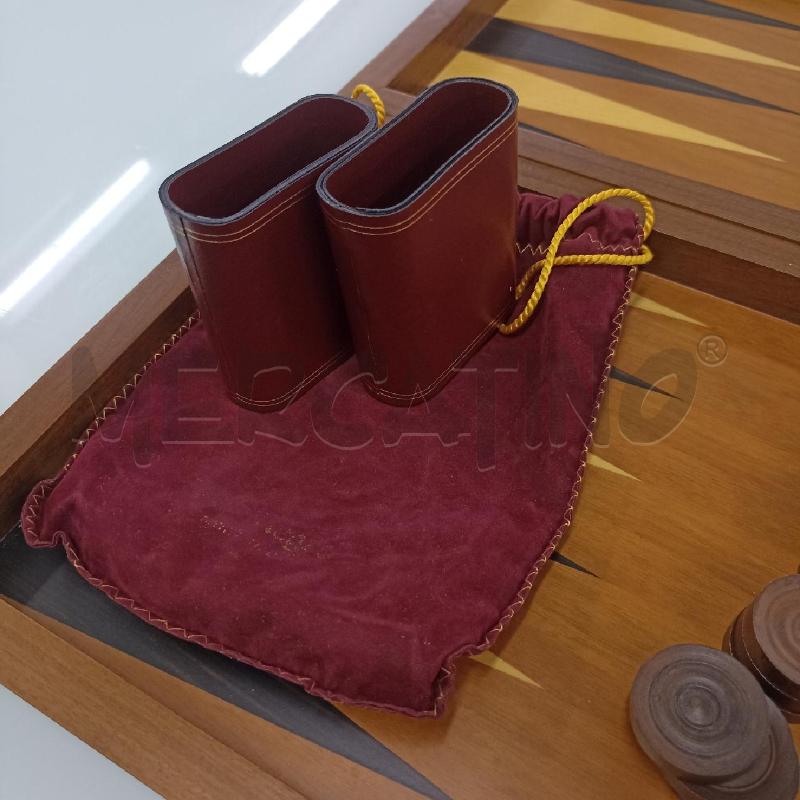 BACKGAMMON DAL NEGRO LEGNO COMPLETO DIFETTO CERNIERA  | Mercatino dell'Usato Lamezia terme 3