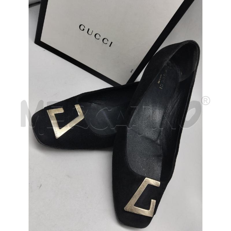 BALLERINA GUCCI PRE-OWNED IN PELLE SCAMOSCIATA NERO | Mercatino dell'Usato Lamezia terme 2