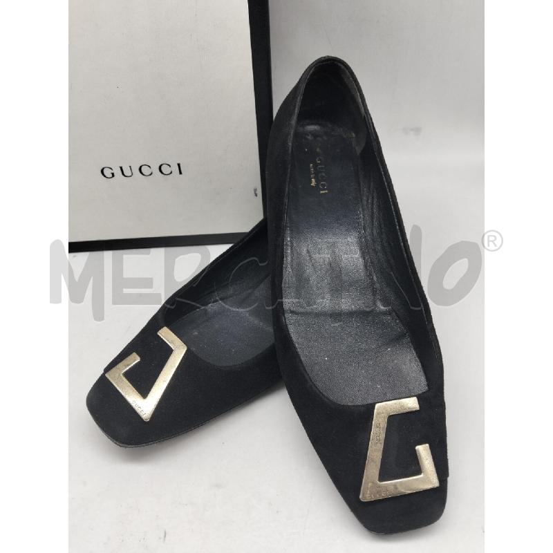 BALLERINA GUCCI PRE-OWNED IN PELLE SCAMOSCIATA NERO | Mercatino dell'Usato Lamezia terme 3
