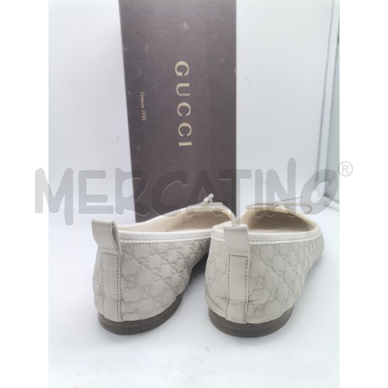 BALLERINA GUCCI VINTAGE VERA PELLE BIANCO  | Mercatino dell'Usato Lamezia terme 4
