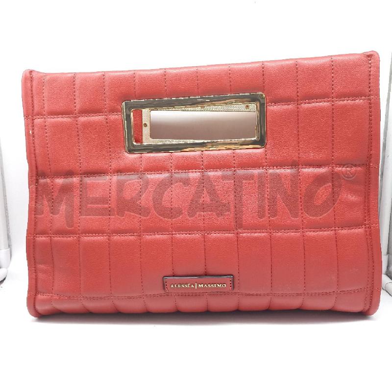 BORSA DONNA ALESSIA MASSIMOV ROSSO ECOPELLE | Mercatino dell'Usato Lamezia terme 1