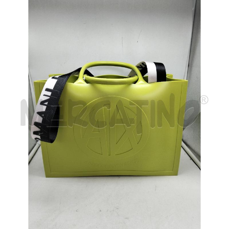 BORSA DONNA ARMANI EXCHANGE VERDE MILKY BAG  | Mercatino dell'Usato Lamezia terme 1