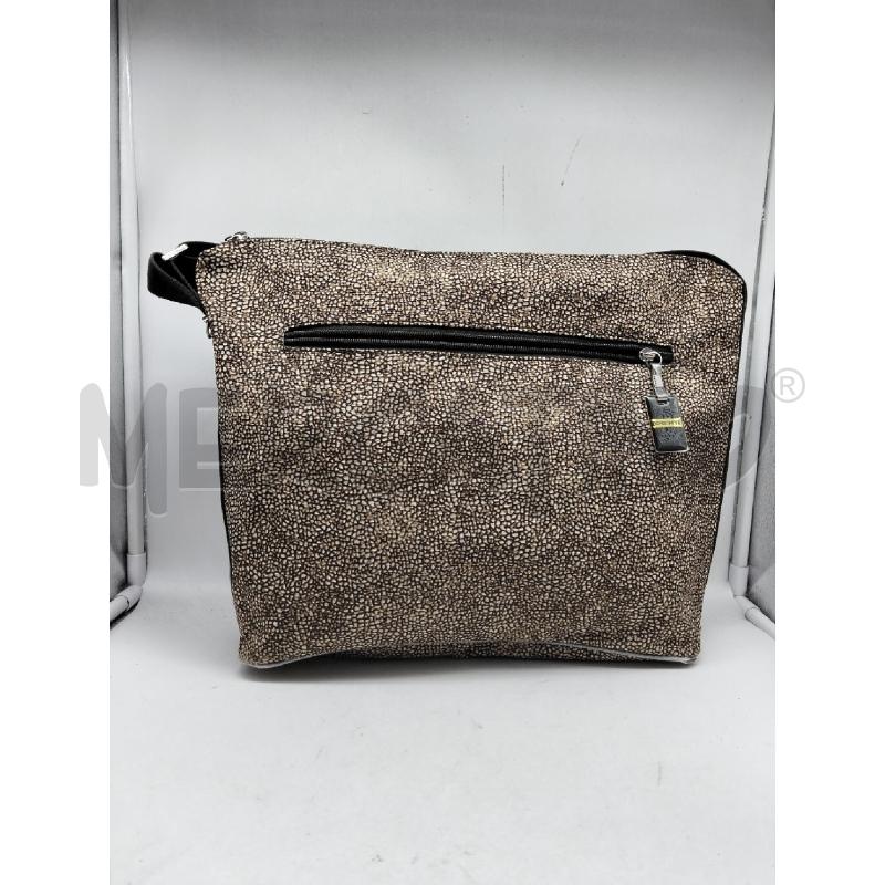 BORSA DONNA BORBONESE MARRONE BEIGE GRANDE | Mercatino dell'Usato Lamezia terme 2