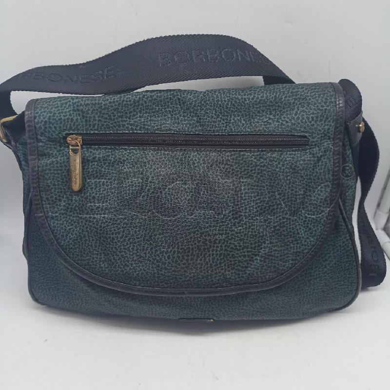 BORSA DONNA BORBONESE VERDE NERO A SPALLA | Mercatino dell'Usato Lamezia terme 1