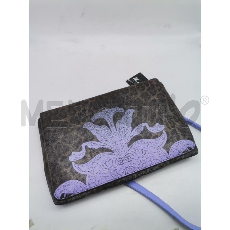 BORSA DONNA CAVALLI MARRONE LILLA BORCHIETTE | Mercatino dell'Usato Lamezia terme 3