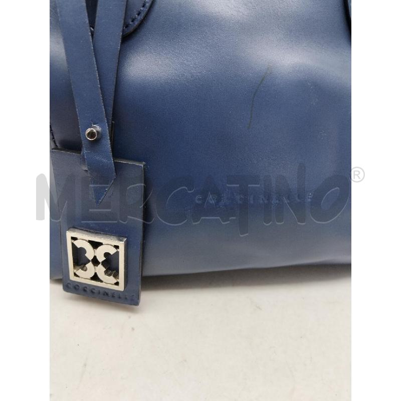 BORSA DONNA COCCINELLE PELLE BLU A MANO  | Mercatino dell'Usato Lamezia terme 2