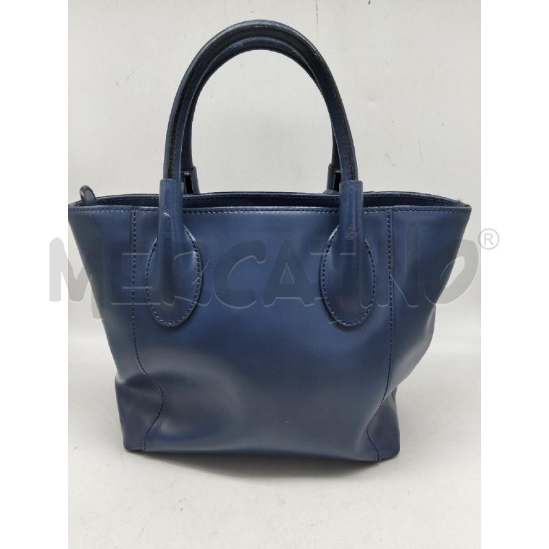 BORSA DONNA COCCINELLE PELLE BLU A MANO  | Mercatino dell'Usato Lamezia terme 3