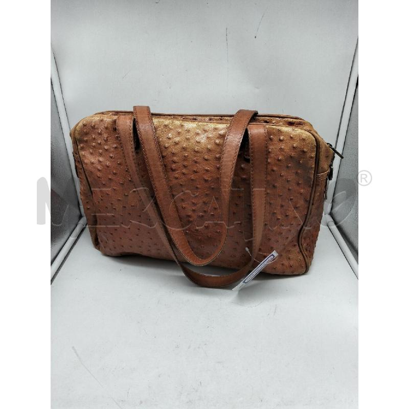 BORSA DONNA CREAZIONE VERA PELLE MARRONE | Mercatino dell'Usato Lamezia terme 1