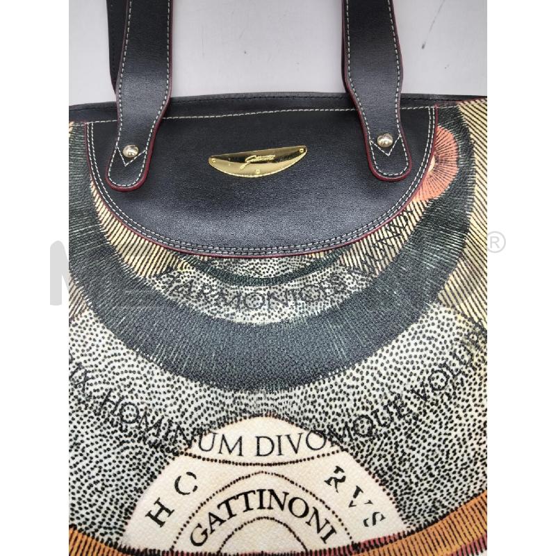 BORSA DONNA GATTINONI LINEA PLANETARIUM STAMPA CARTOGRAFICA MULTICOLOR | Mercatino dell'Usato Lamezia terme 2