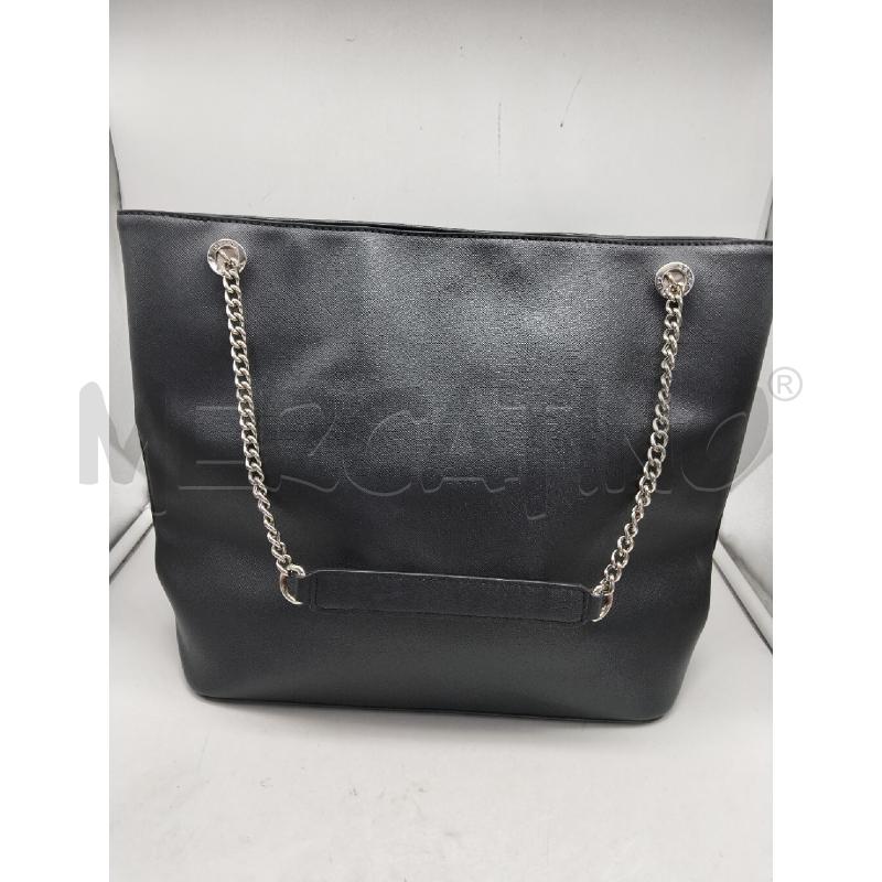 BORSA DONNA GUESS NERO ECOPELLE MANICI CATENELLA | Mercatino dell'Usato Lamezia terme 3
