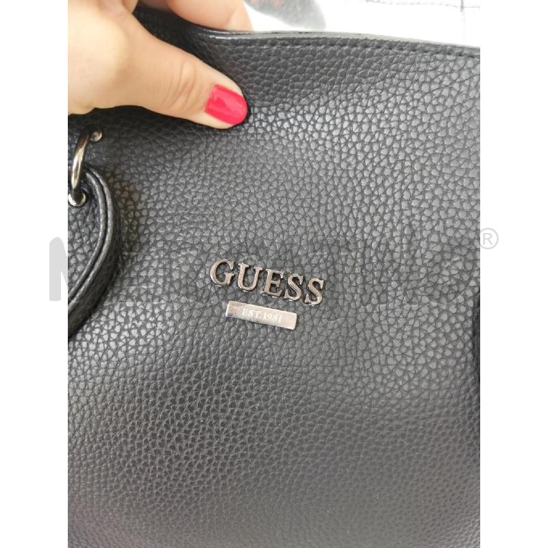 BORSA DONNA GUESS NERO ECOPELLE TEXTURE MARTELLATA | Mercatino dell'Usato Lamezia terme 2