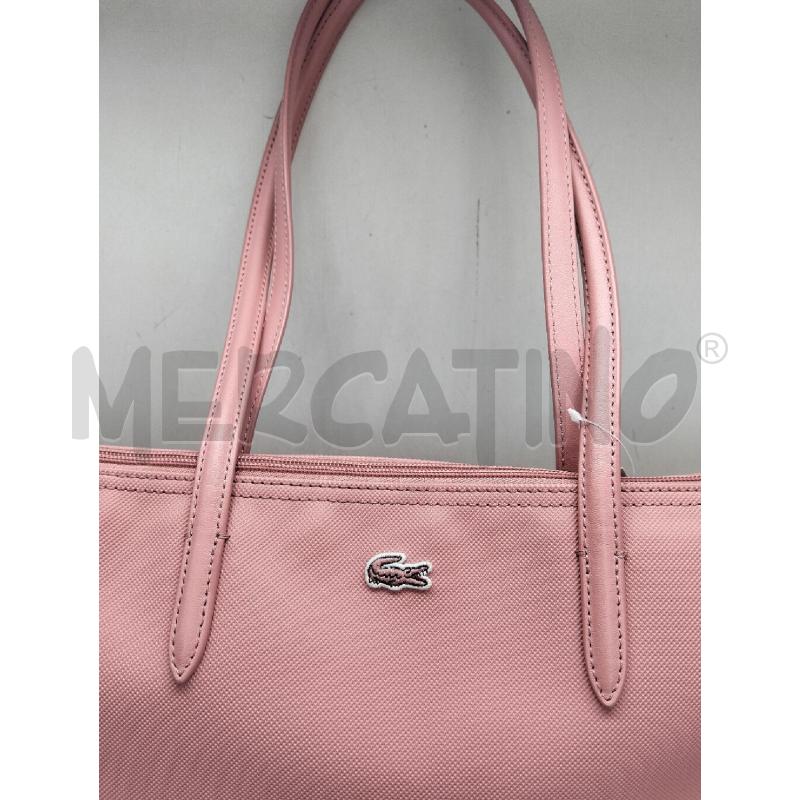 BORSA DONNA LACOSTE ROSA TRAMA IN PVC  | Mercatino dell'Usato Lamezia terme 2